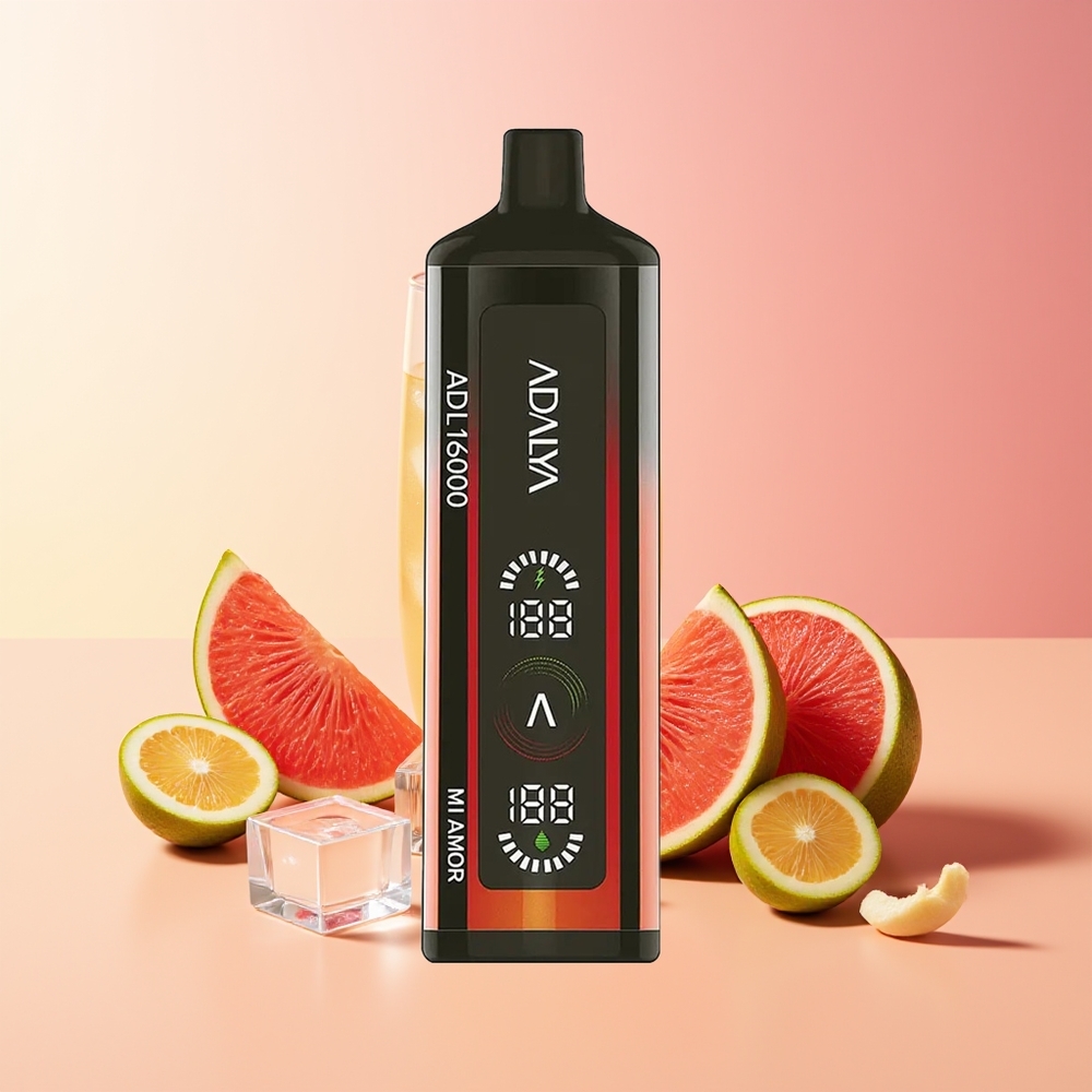 Adalya ADL 16000 PRO Puffi Vape Moja Ljubezen Barvni Gradient Digitalni