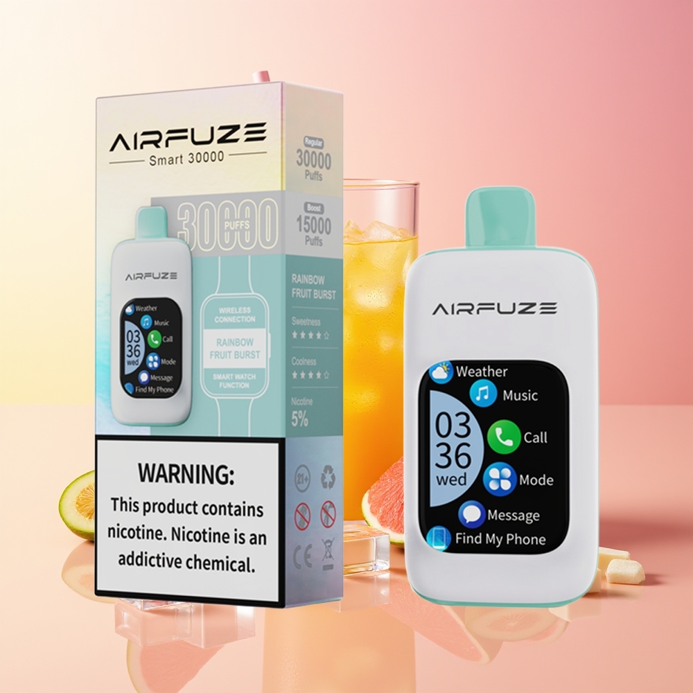 AirFuze Smart 30000 Puff Vape Mavrični Sadni Izbruh Tip-C 900mAh