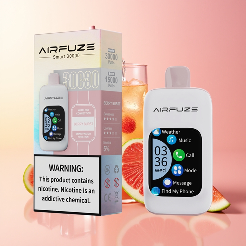 AirFuze Smart 30000 Puffov Naprava za Vapenje Jagodni Pokus Tip-C 900mAh