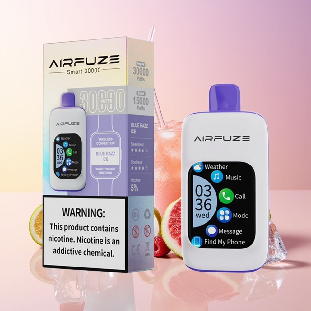 AirFuze Smart 30000 Puffov Vape Modra Malina Led 5% 900mAh