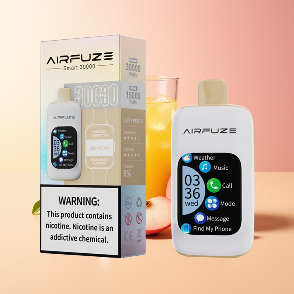AirFuze Smart 30000 Pufov Vape Sočna Breskev Tip-C