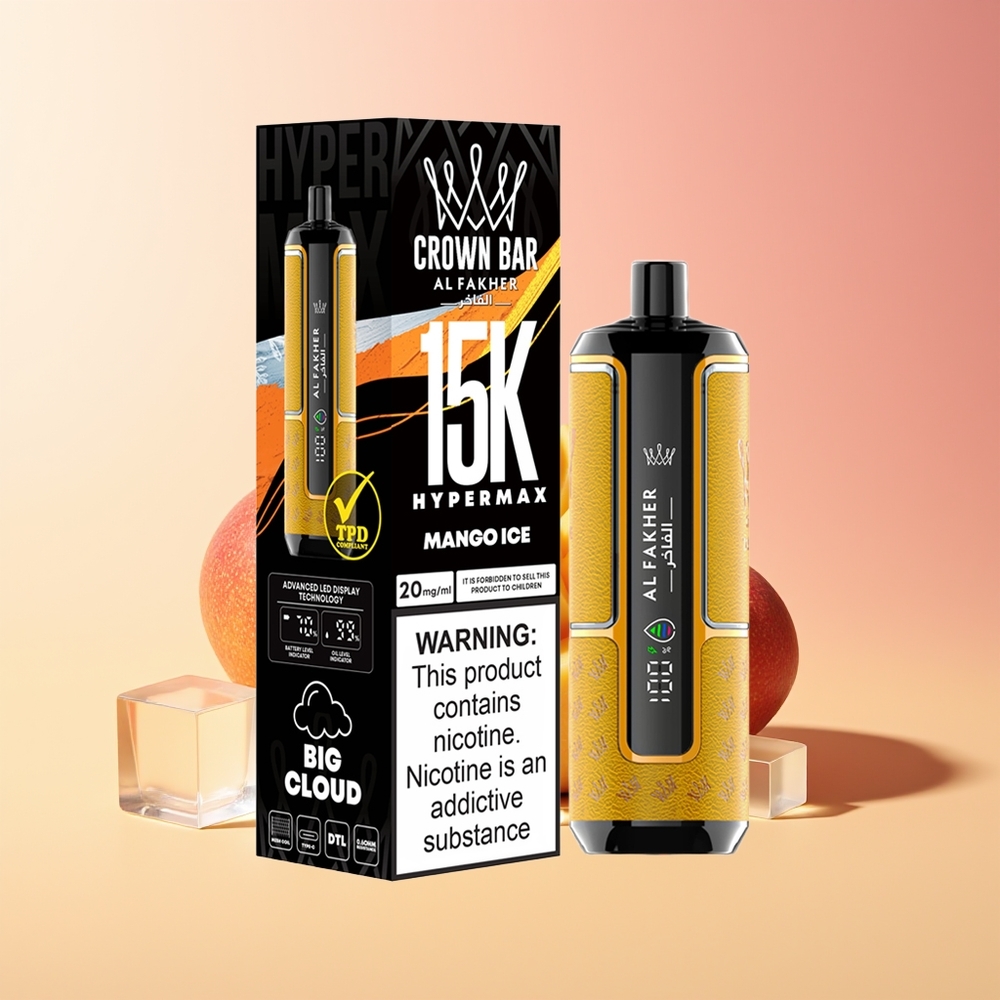 Al Fakher Crown Bar 15K Mango Led (Mango Ice) 22ml 600mAh