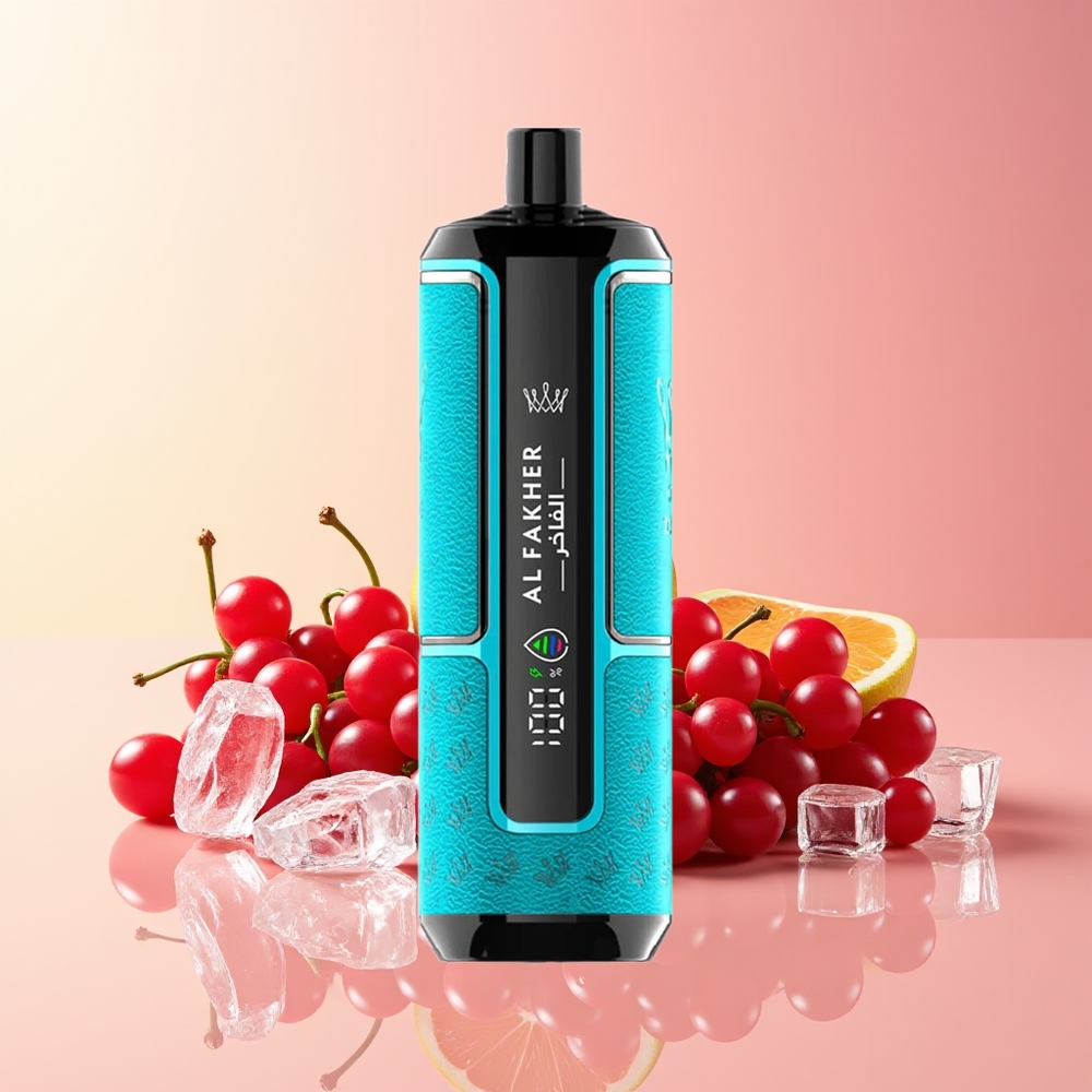 Al Fakher Crown Bar 15K Črni ribez Led Vape Kit