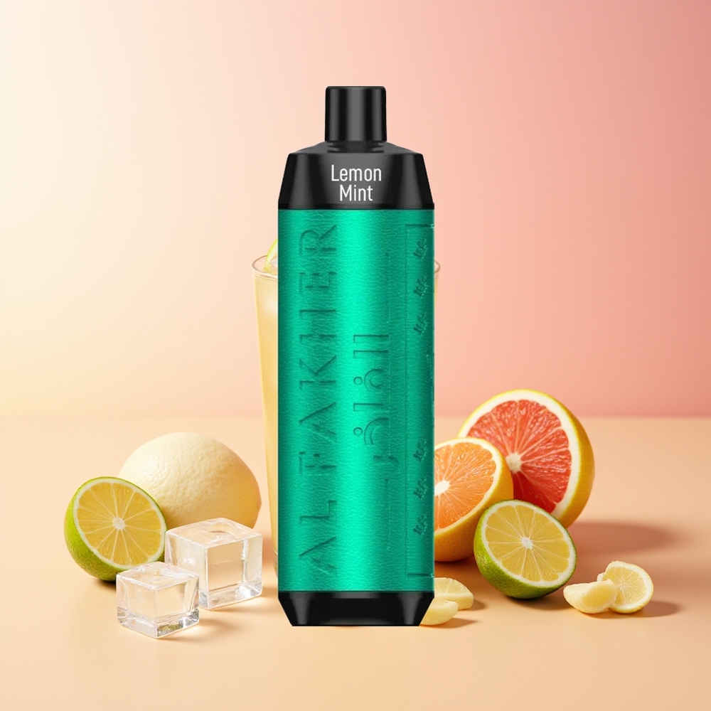 Al Fakher Crown Bar 8000 Kristalni Dispozabilni Vape Limeta Meta 18ml 8000 Pufov