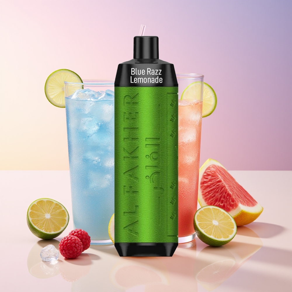 Al Fakher Crown Bar 8000 Modra Malina Limonada 18ml USB Type-C