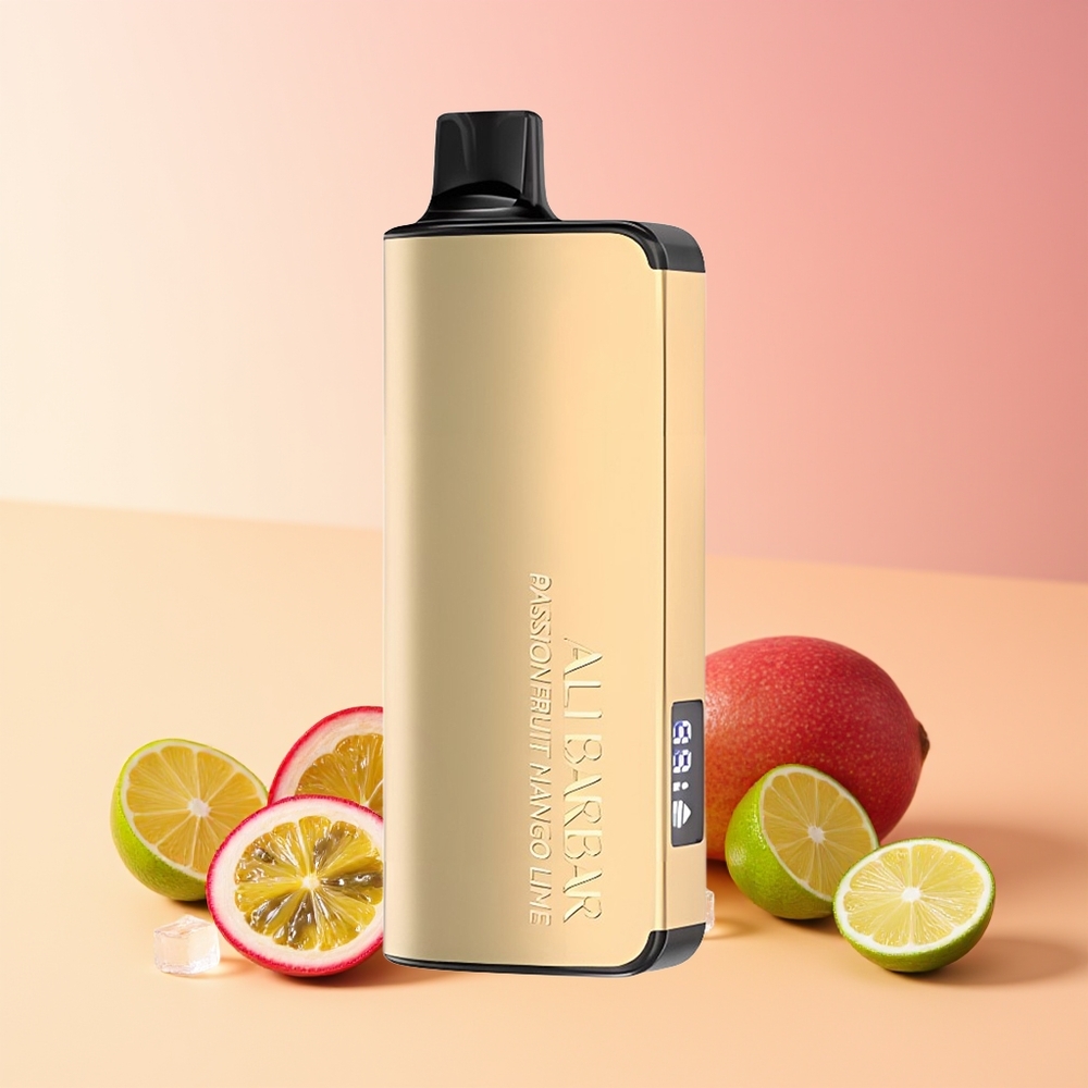Alibarbar Ingot 9000 Puffovi E-kapljevina 22ml Pasijonček Mango Limeta LED