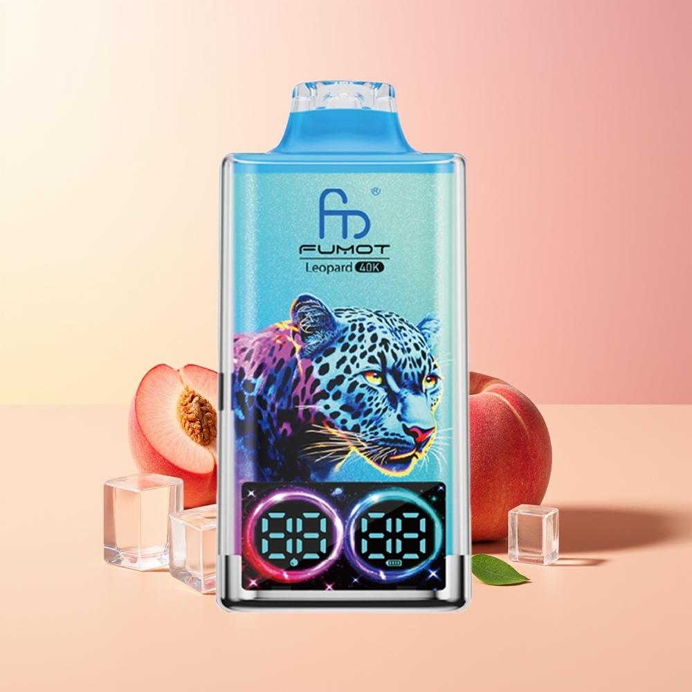 Fumot Leopard 40000 Pufov Brezdimni Vape Breskeve Jagode 5% Nicotine Type-C