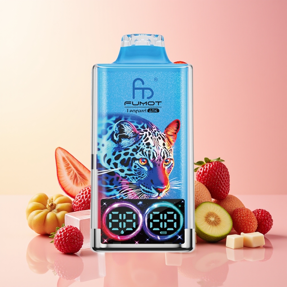 Fumot Leopard 40K Puffs Mehanske Jagode Dual Mesh Digital Tube