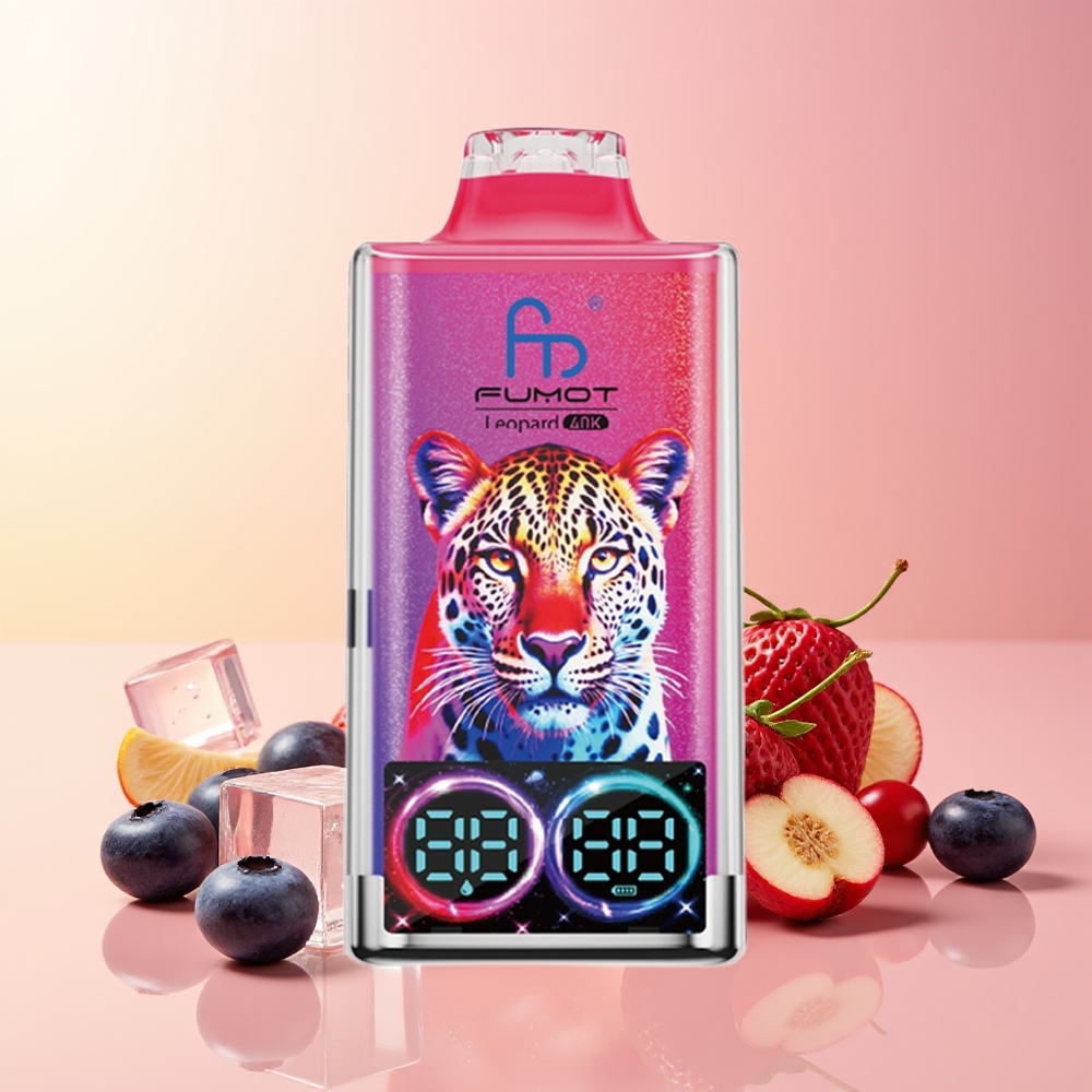 Fumot Leopard 40K Puffs Vape Borovnica Češnja Brusnica 5% Nicotine 700mAh Battery