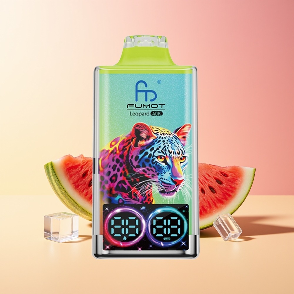 Fumot Leopard 40K Puffs Vape Lubenica Led Dual Mesh Type-C
