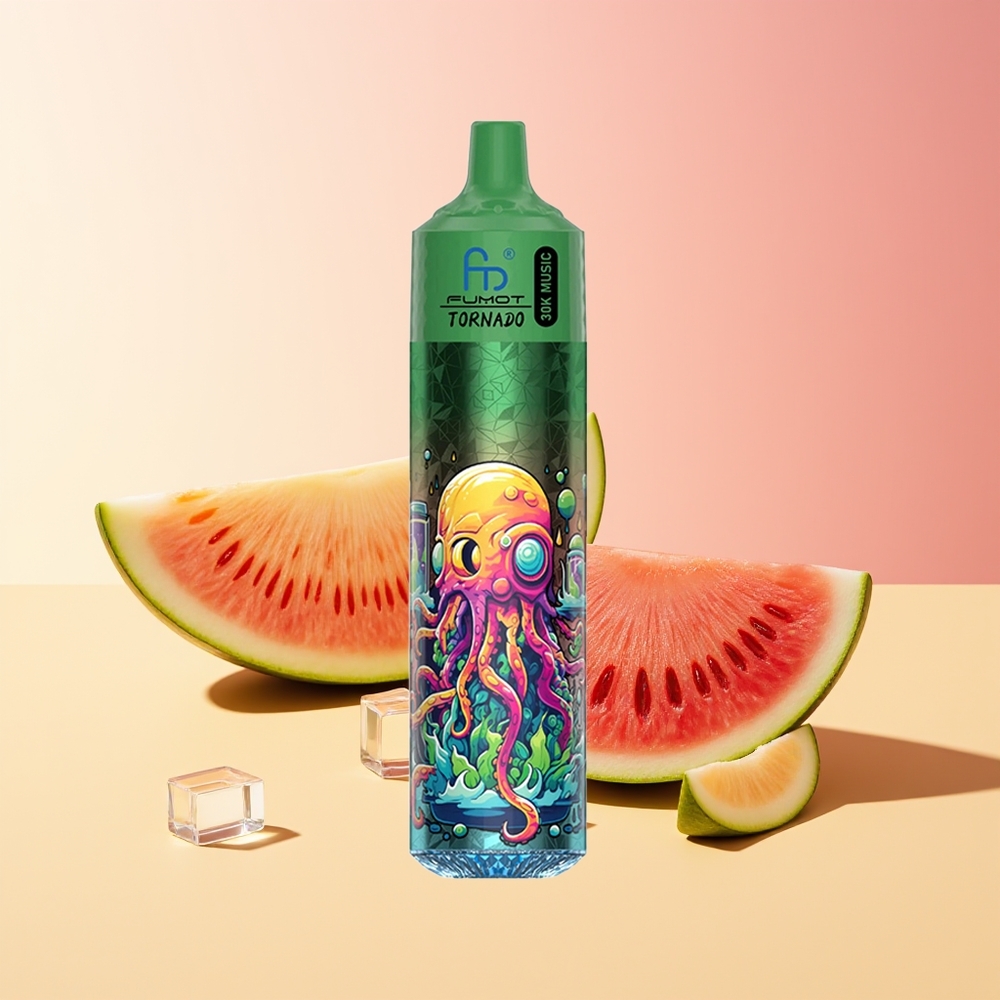 Fumot RandM Tornado 30000 Pufov Dispozabilna Vapa Lubenica Melona 30mL 600mAh