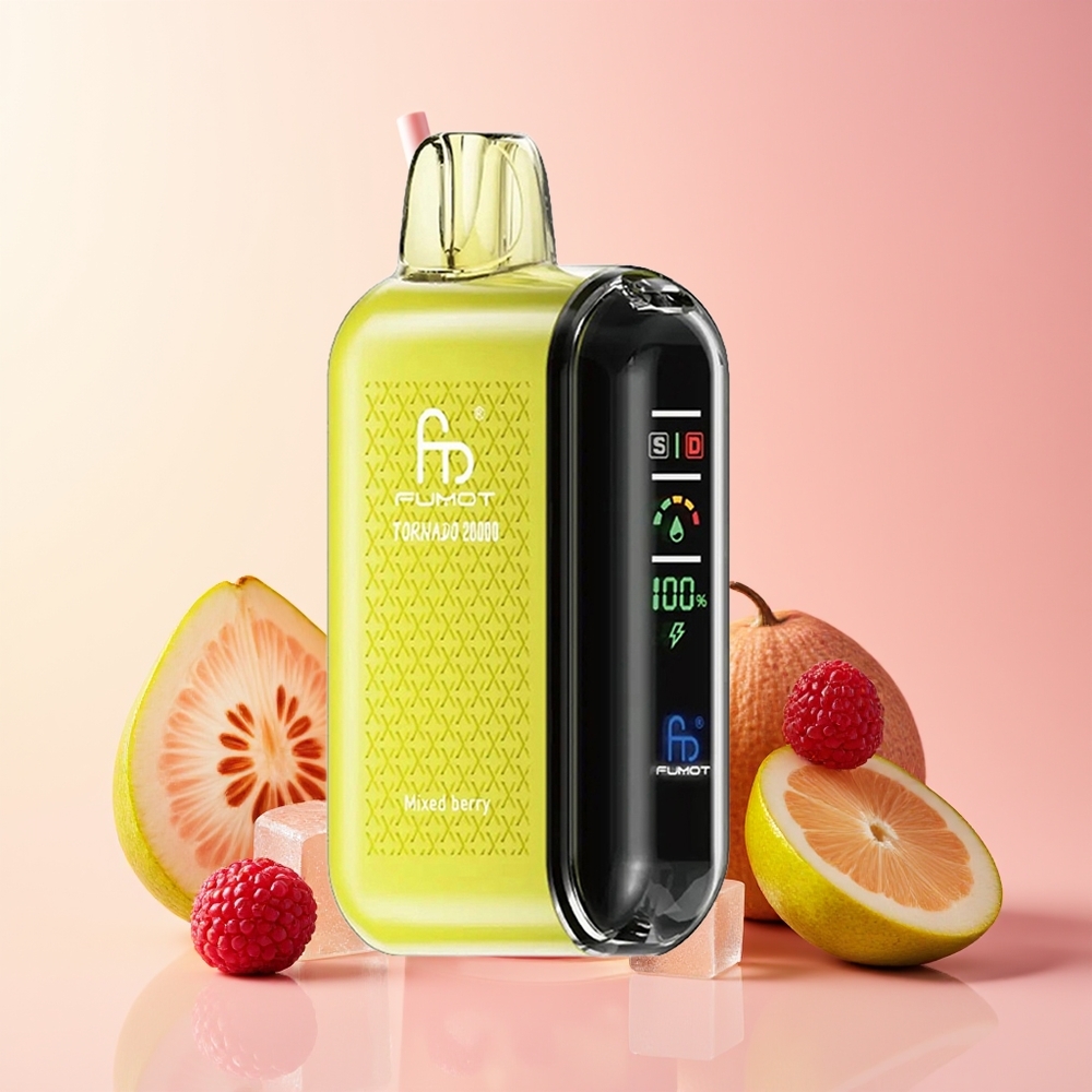 Fumot Tornado 20000 Pihov Dual Mesh Mešane Jagode Smart Display
