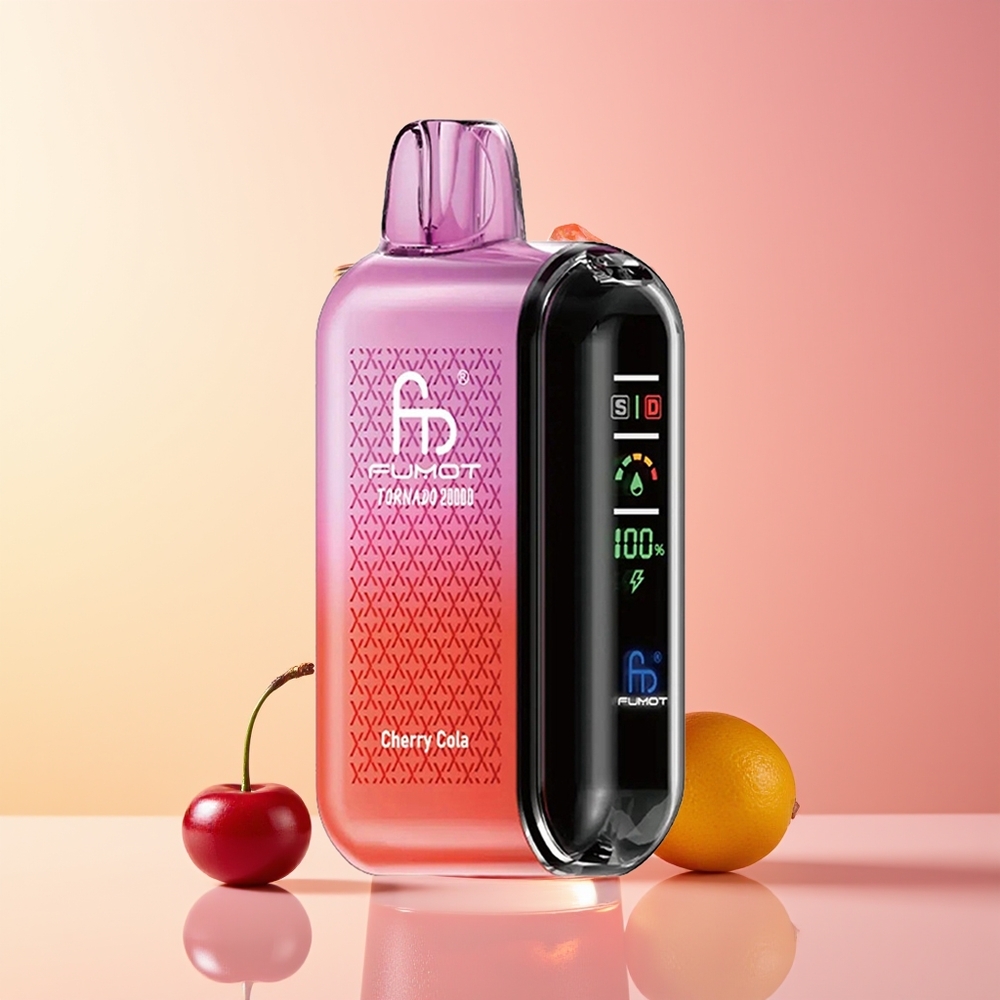 Fumot Tornado 20000 Puffov Dual Mesh Cherry Cola Smart Display