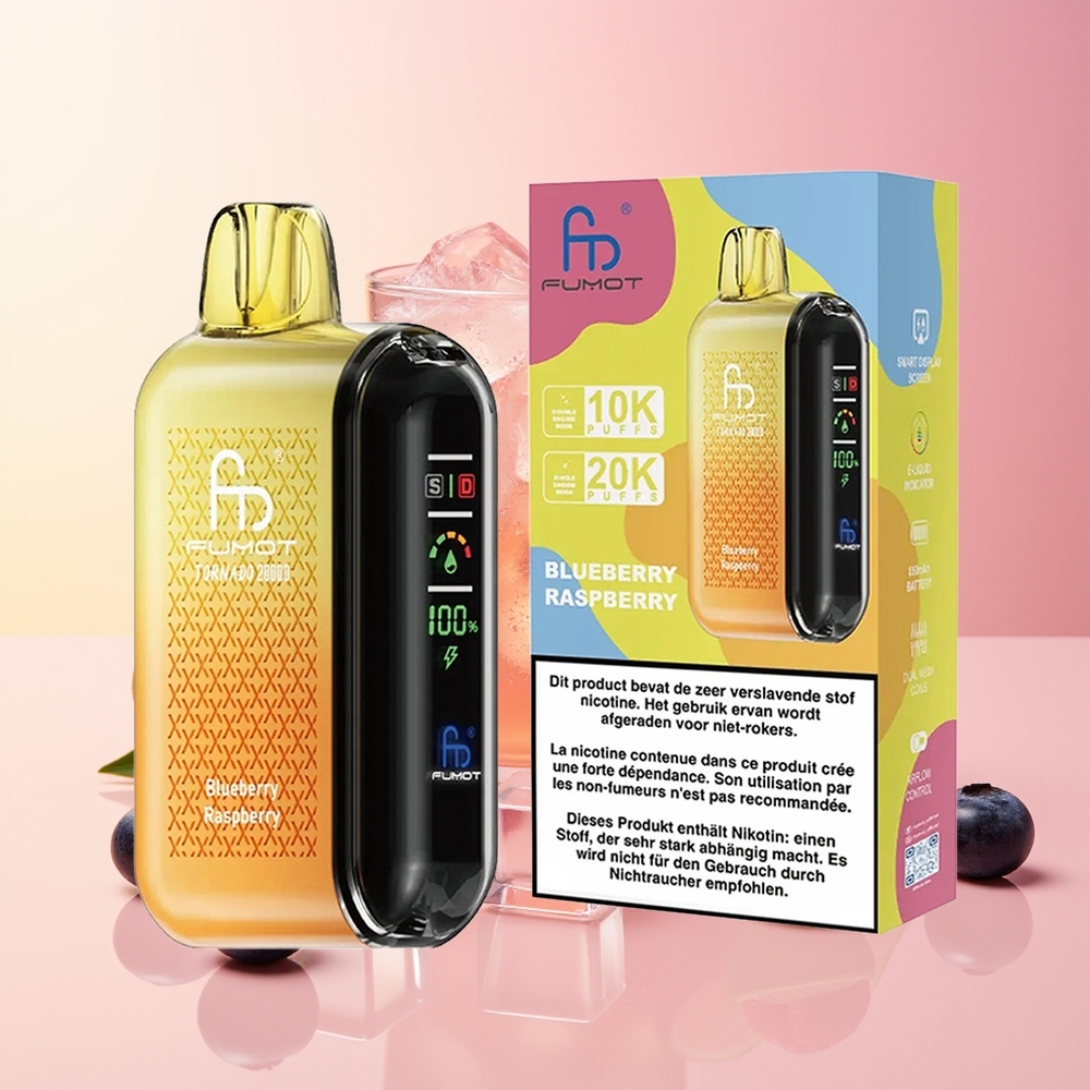 Fumot Tornado 20000 Pufov Dual Mesh Borovnica Malina 850mAh