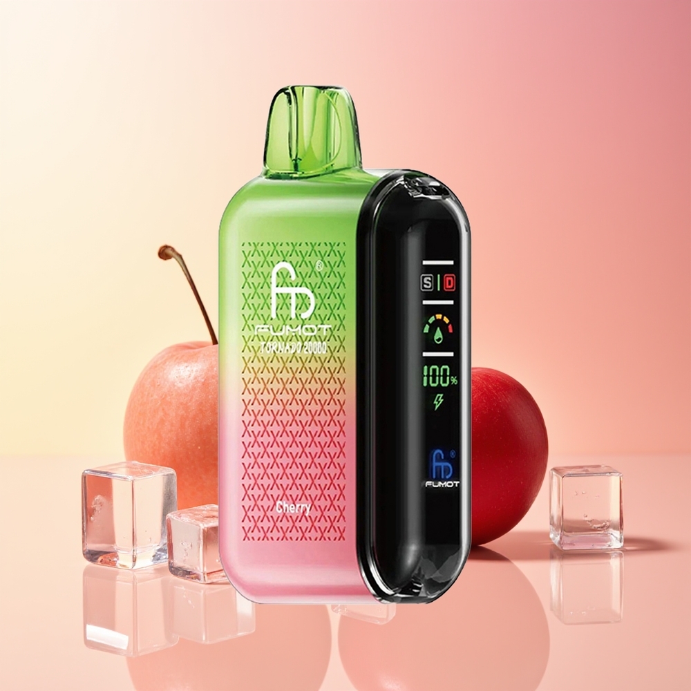 Fumot Tornado 20000 Pufov Češnja Dual Mesh Smart Display