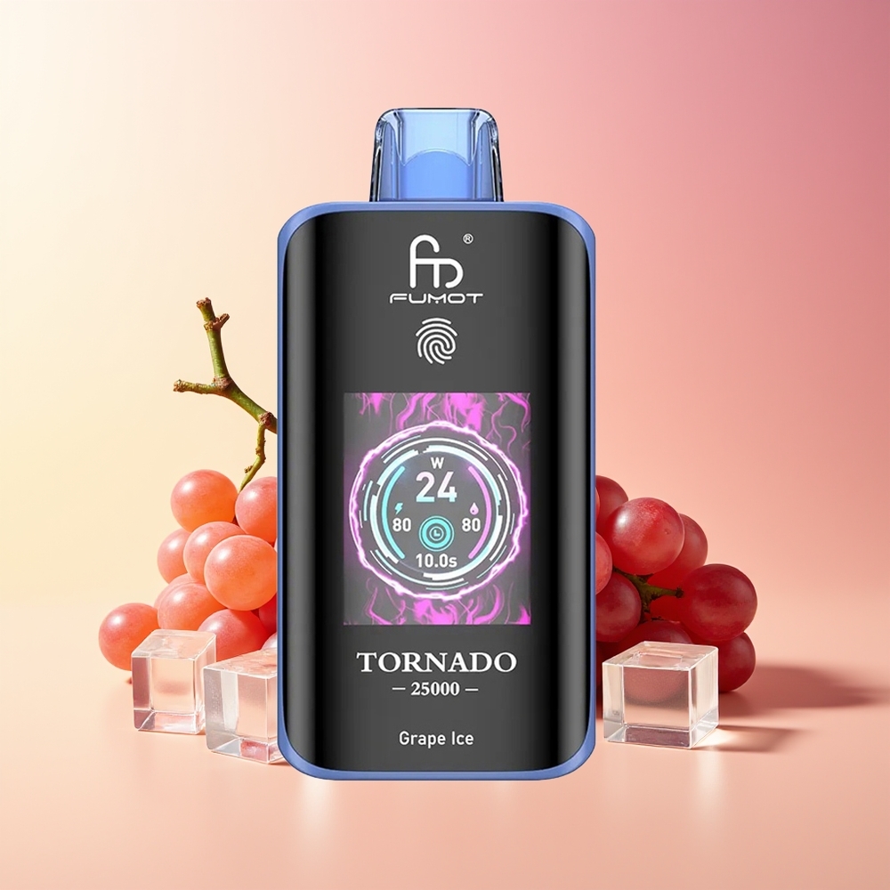 Fumot Tornado 25000 Pih HD Screen Type-C Grozdji Led