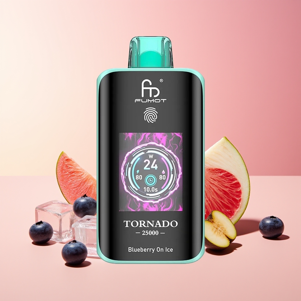 Fumot Tornado 25000 Pofov HD Screen Type-C Borovnica Na Ledu