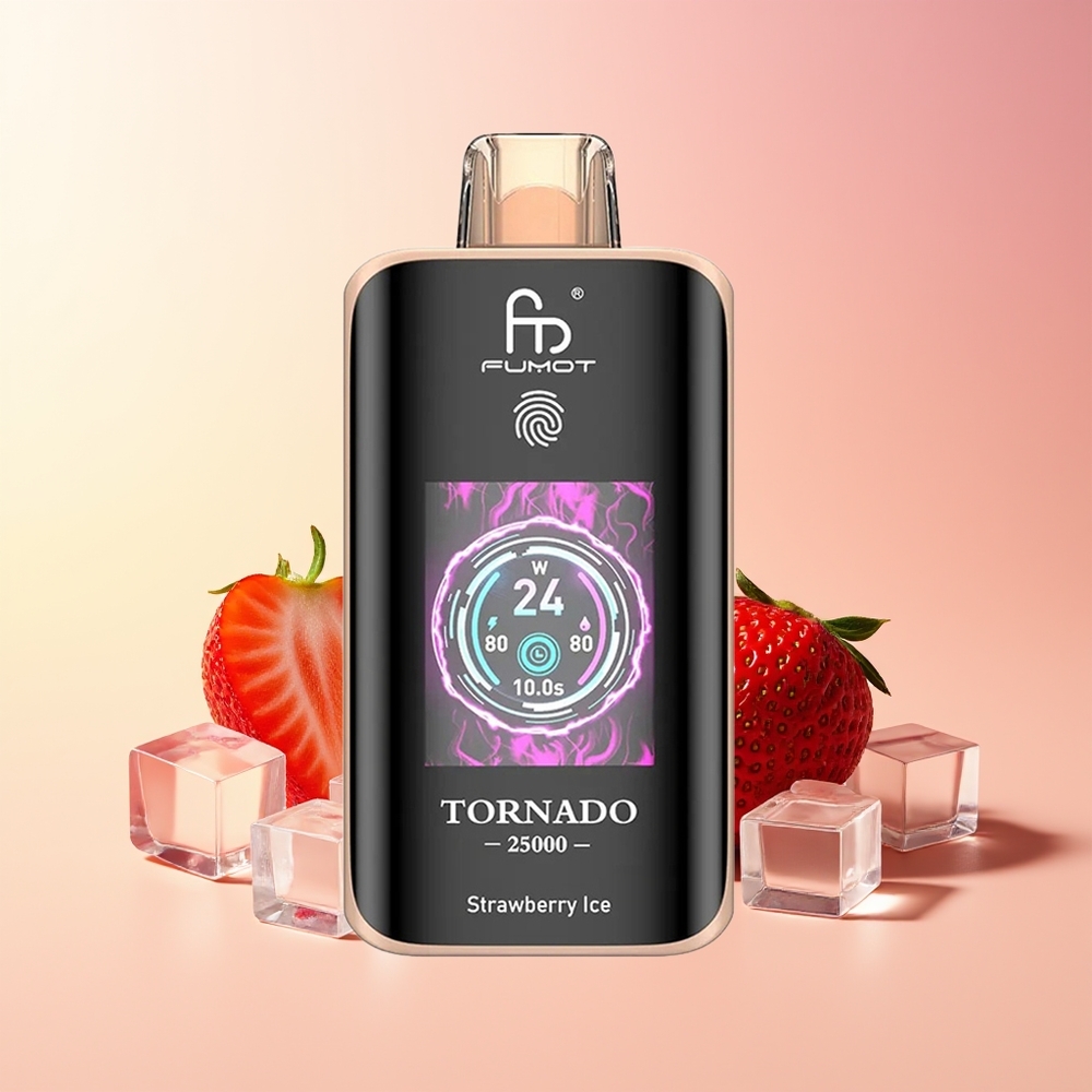 Fumot Tornado 25000 Puff Jagoda Led 20ml Tip-C