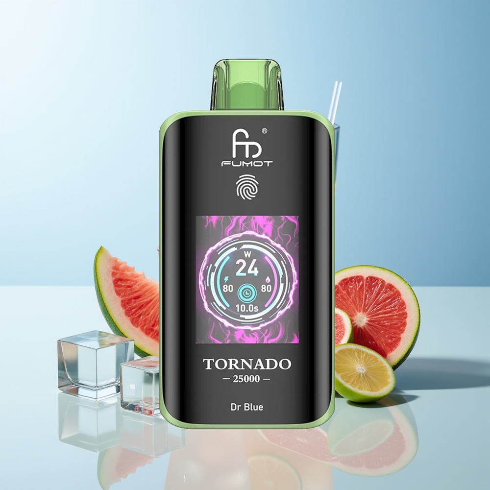 Fumot Tornado 25000 Puffov Dr Modra HD Screen Type-C