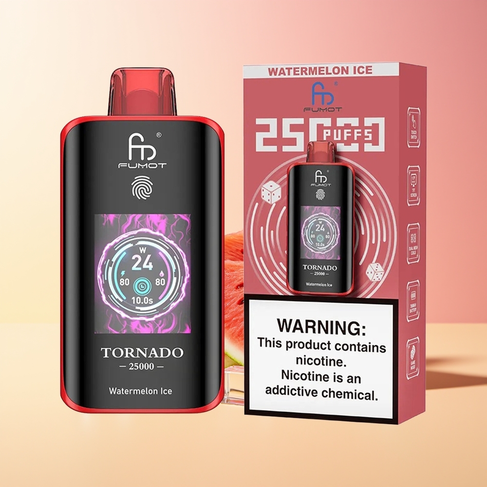 Fumot Tornado 25000 Puffsi Melona Ledeni HD Screen Type-C