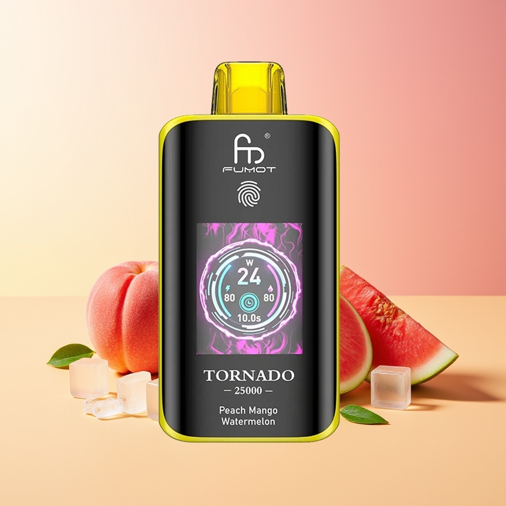 Fumot Tornado 25000 Pufov Prepolnjena E-tekočina 20ml Briščič Mango Lubenica