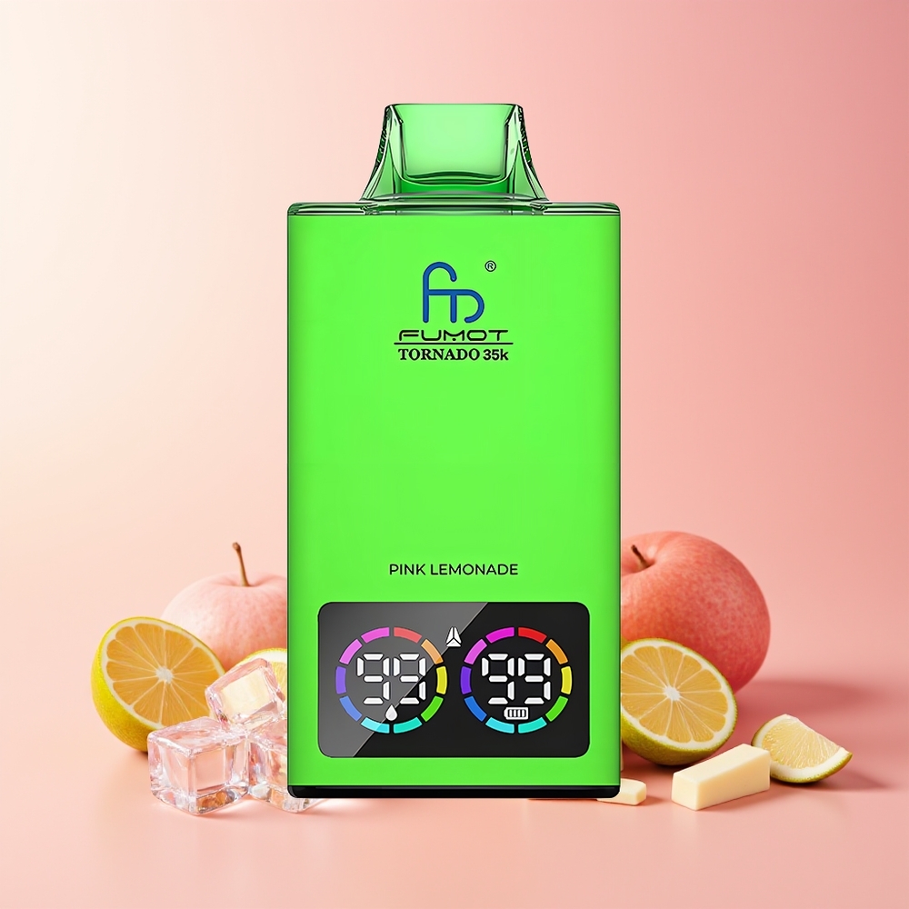 Fumot Tornado 35000 Pinka Limonada Dual Mesh Coil Fast Charging