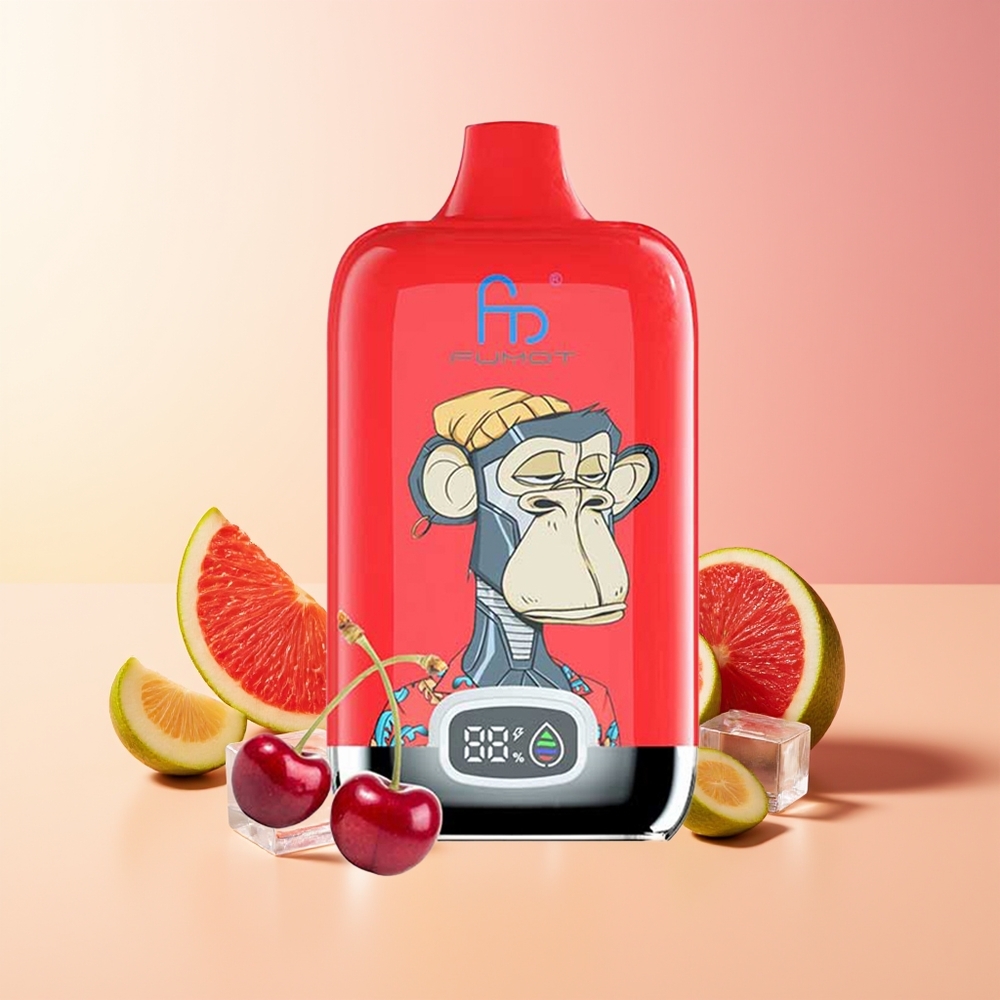 Fumot Tornado Digital Box 12000 Pofov Tipka Ledena Loputa 20ml Mrežasta