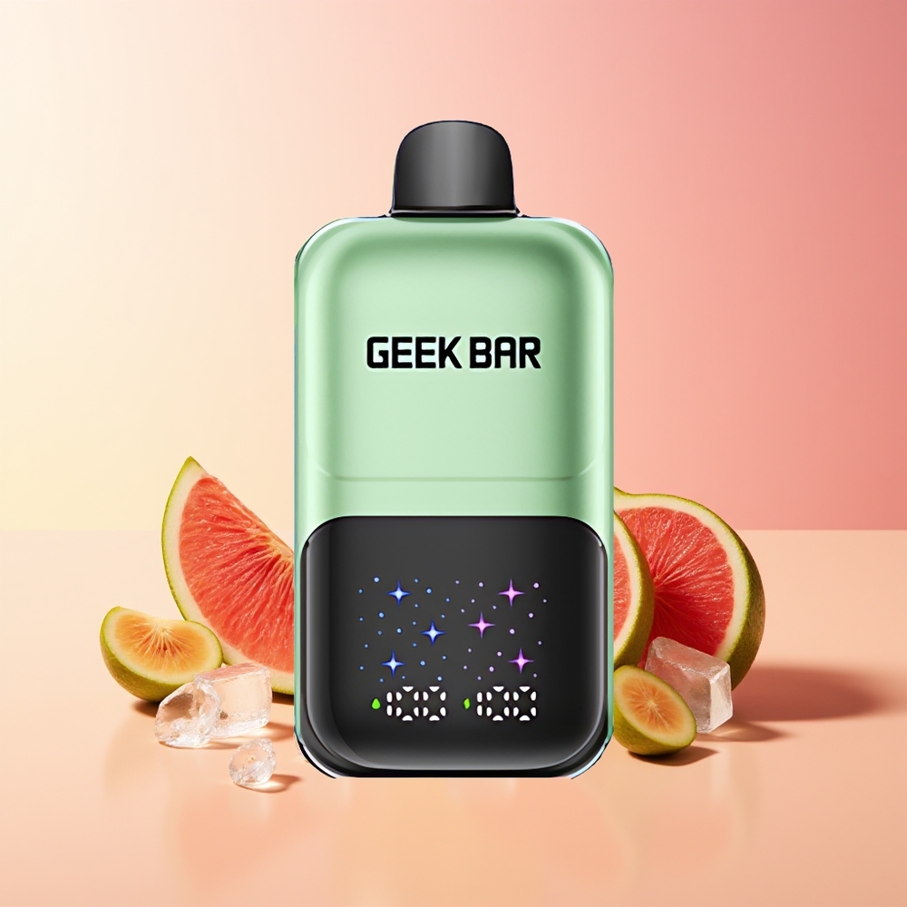 GEEK BAR 2GO 50000 Puff Dvojno Jabolko A&B Interaktivni Velik Zaslon Dvojni Rezervoarji