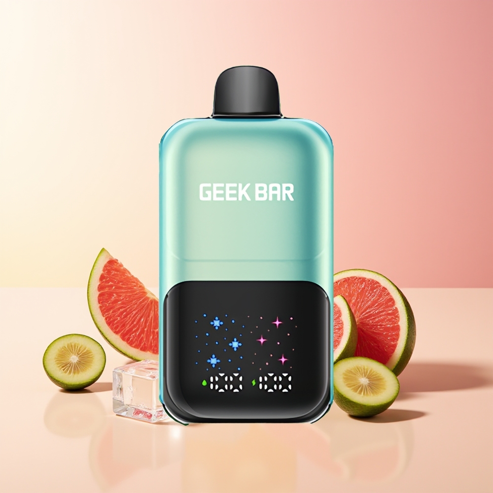 GEEK BAR 2GO 50000 Puffov Hladna Meta Led 20ml Dvojni Rezervoar Interaktivni Velik Zaslon