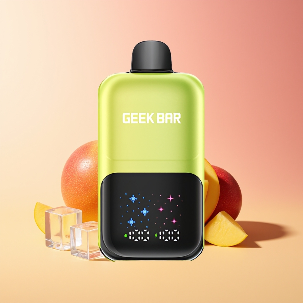GEEK BAR 2GO 50000 Puffov Mehikški Mango Led Dual Tank Interaktivni Velik Zaslon
