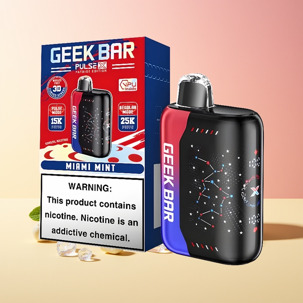 GEEK BAR Pulse X 25000 Pofov Dual Mesh Coil Patriot Edicija