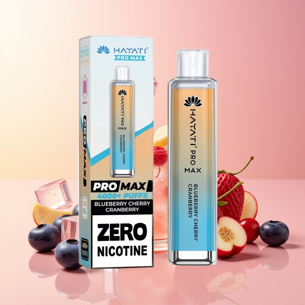 Hayati Pro Max 4000 Potegov Enkratna Vapetnica Borovnica Češnja 2% 1400mAh