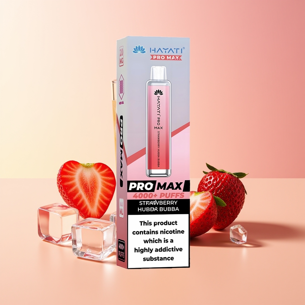Hayati Pro Max 4000 Puff Vape Jagoda Hubba Bubba 5% 1400mAh