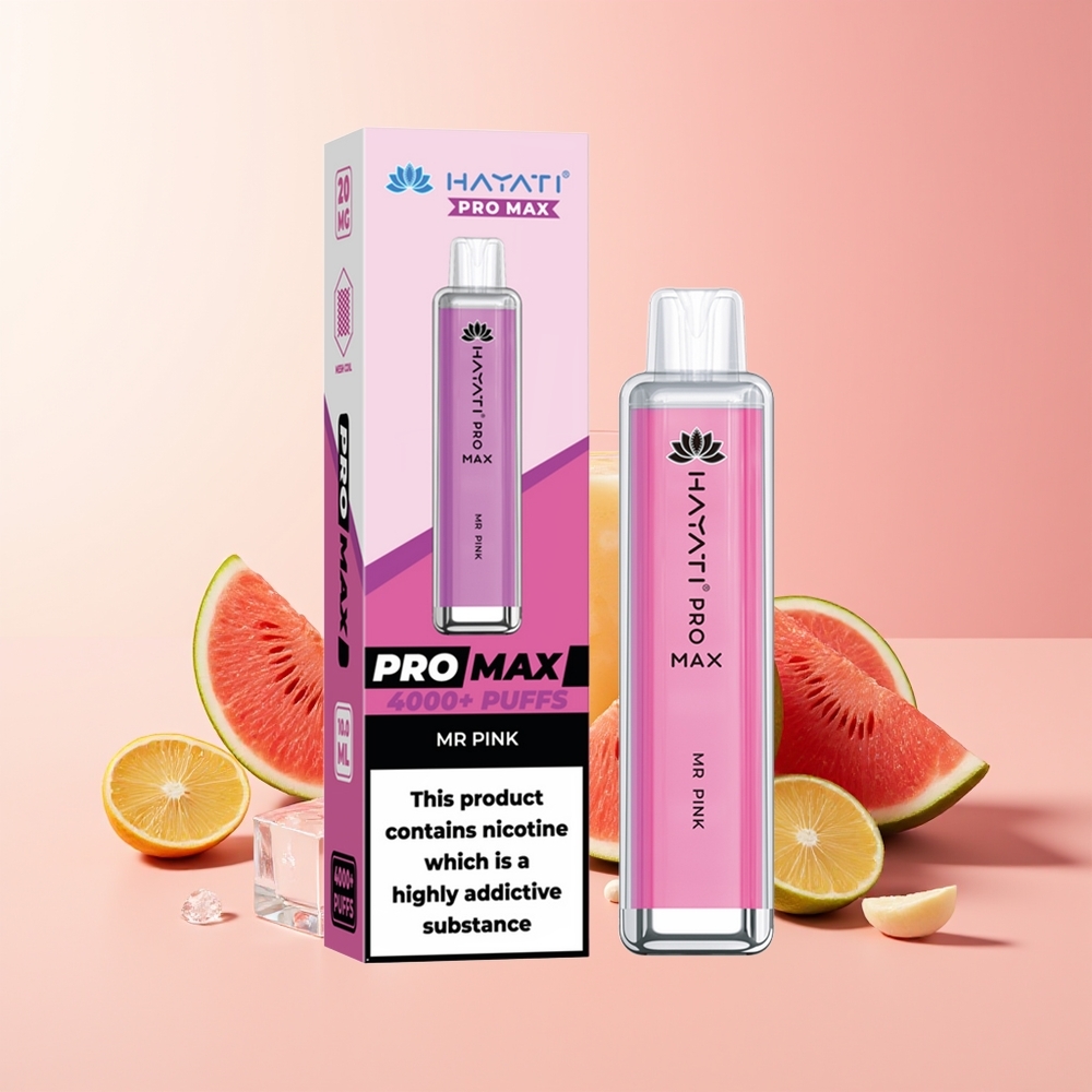 Hayati Pro Max 4000 Puffs Gospod Roza Dual 1.1 Ohm Mesh Coil 1400mAh Baterija