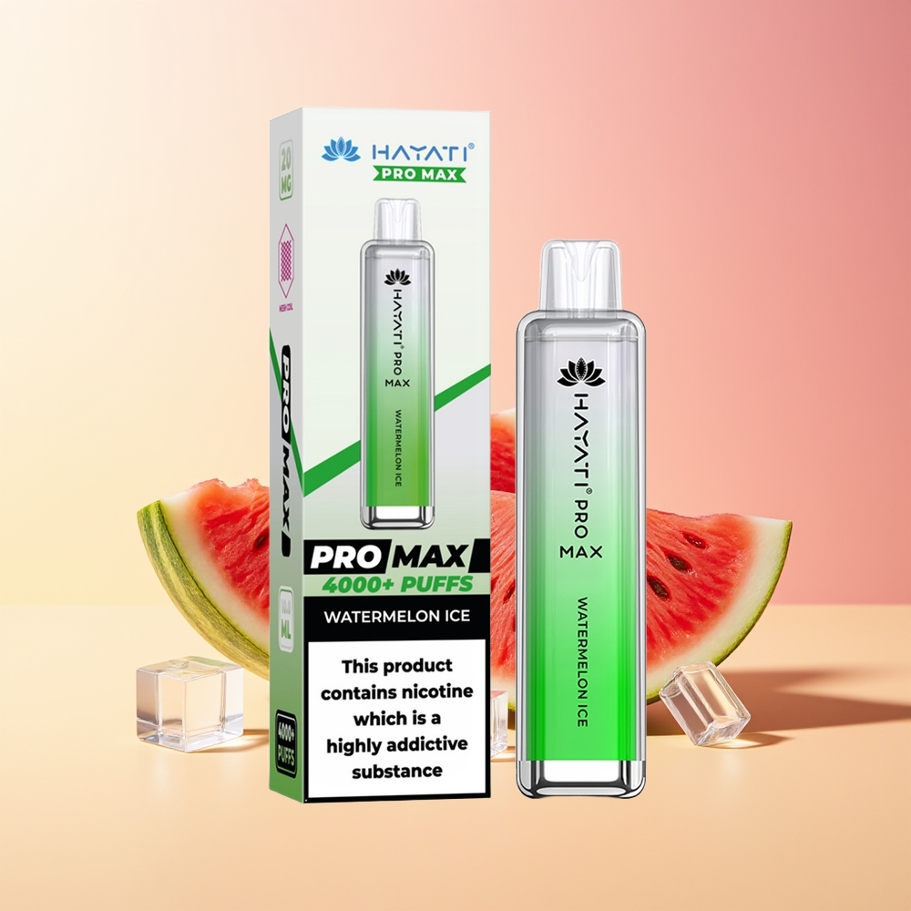 Hayati Pro Max 4000 Puffs Vape Lubenica Led 5% Nicotine 1400mAh