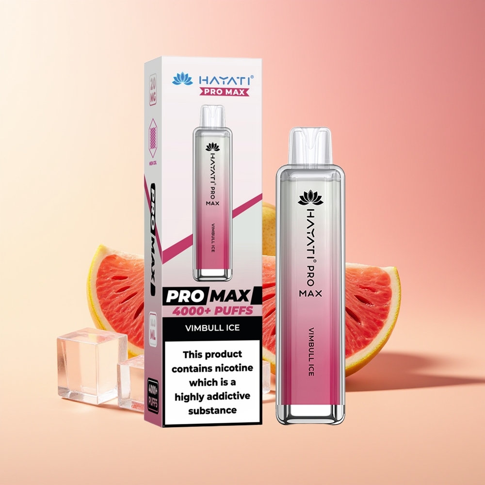 Hayati Pro Max 4000 Puffs Vimbull Led Dispozabilna Vape 5% Nikotin