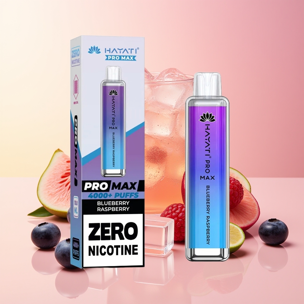 Hayati Pro Max 4000 Pufi Dispozabilni Vape Borovnica Malina 2% Nicotin 1400mAh