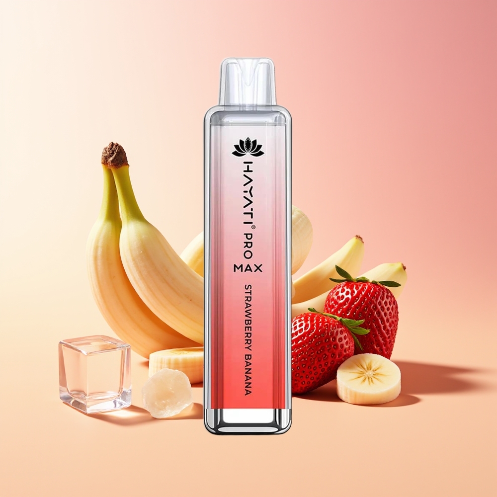 Hayati Pro Max 4000 Pufov Ponovno Polnjenje Vape Jagoda Banana