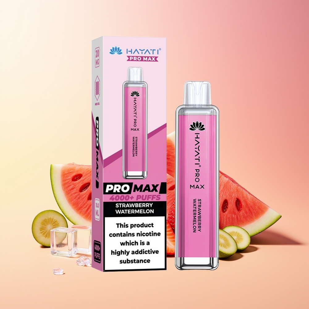 Hayati Pro Max 4000 Pufov Vape Jagoda Lubenica 2ml 5% Nicotine
