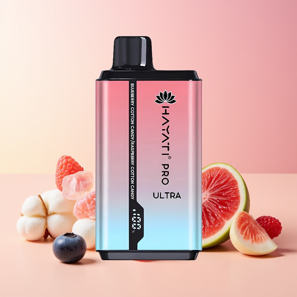 Hayati Pro Ultra 15000 Pihljanje Borovnica Sladkorna Vata Malina Sladkorna Vata 2 12ml 2%