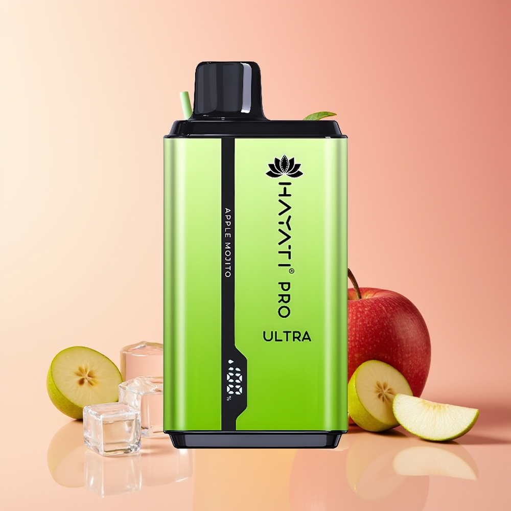 Hayati Pro Ultra 15000 Puffov Kombinacija Jabolko Mojito 850mAh