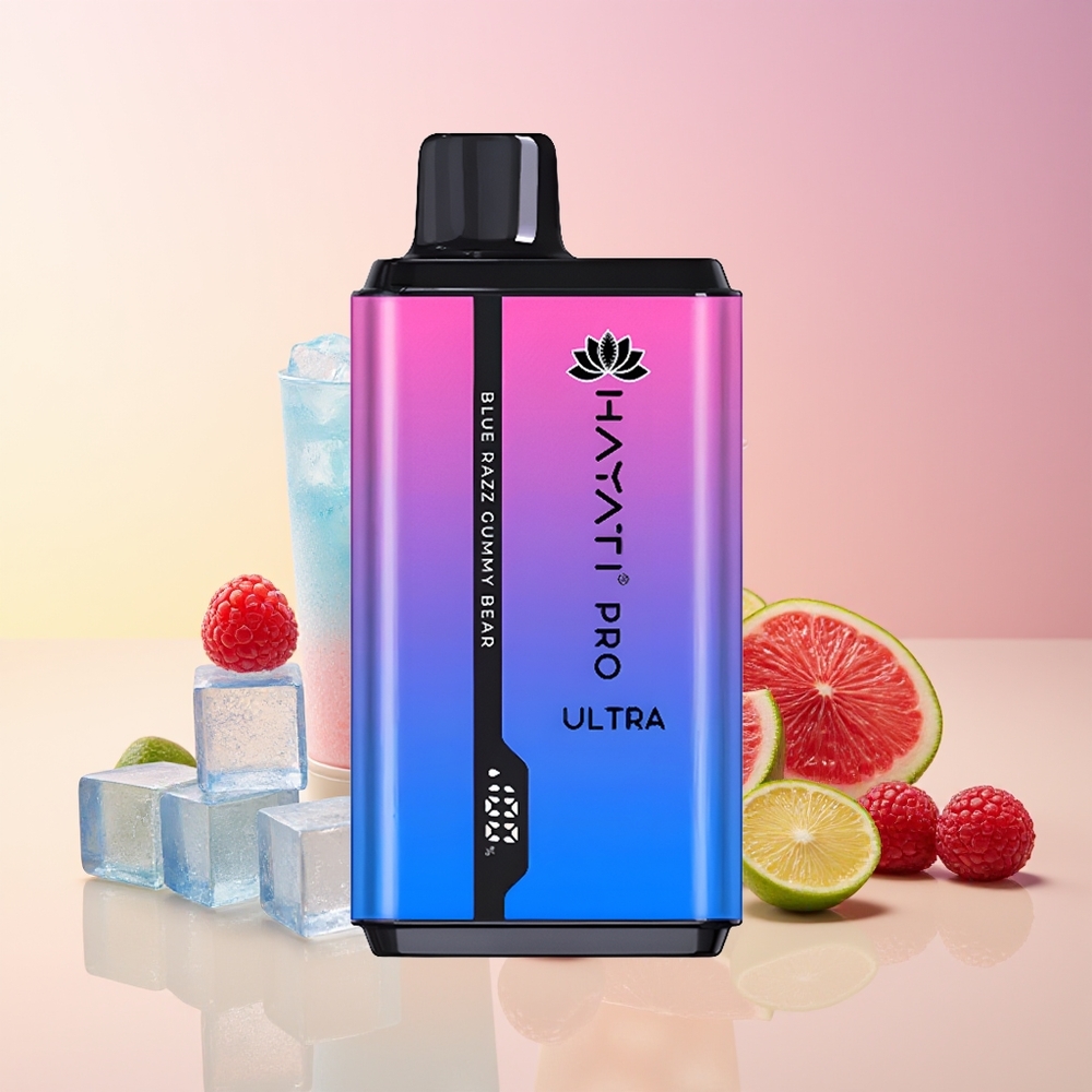 Hayati Pro Ultra 15000 Puffov Modra Malina Gumi Medved Kombinacija 2 12ml