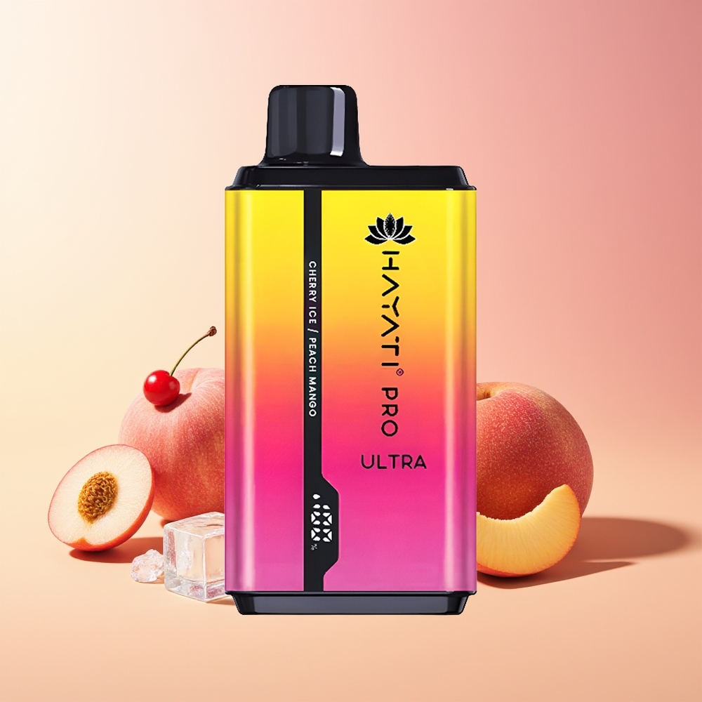 Hayati Pro Ultra 15000 Pufov Češnja-Led Breskeva-Mango