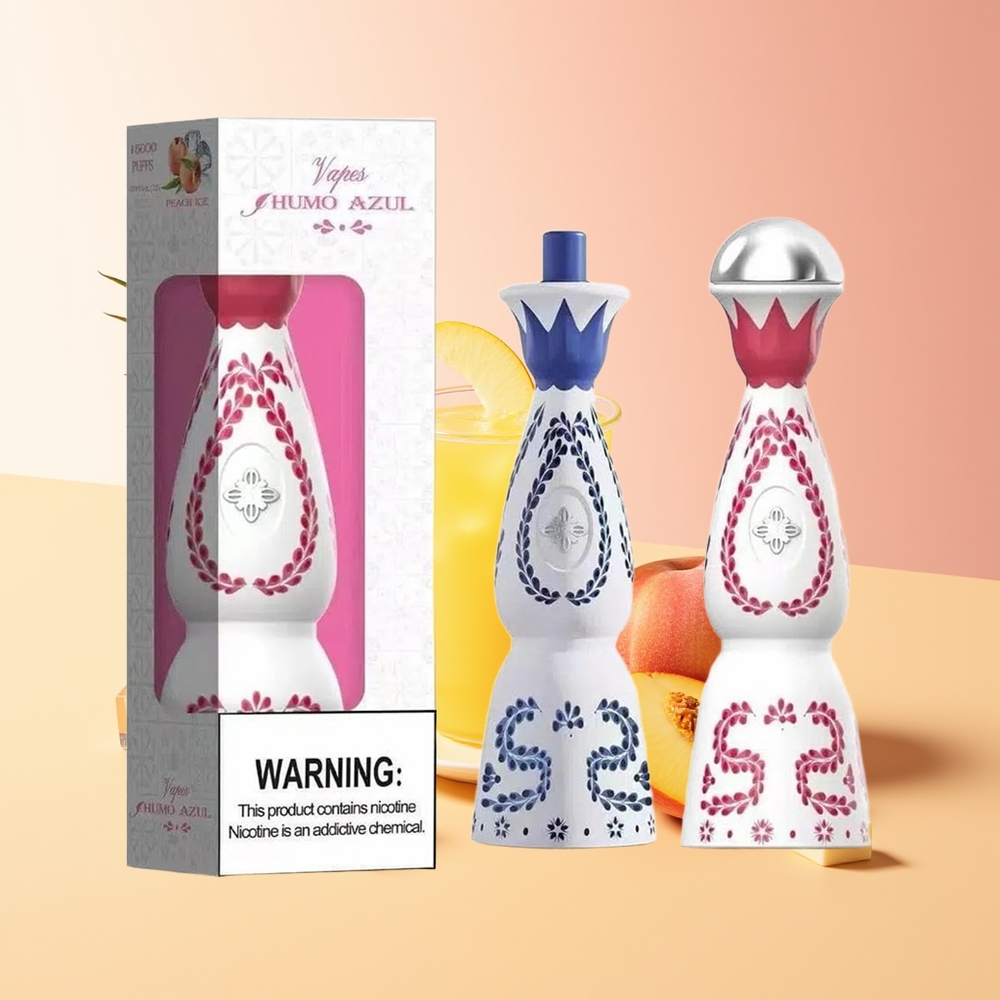 HUMO Azul 15000 Puffov 20mL Pre-polnjena Mehurčkova Baklja Breskev Mango Ananas
