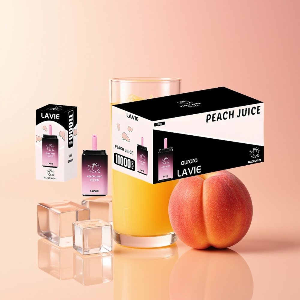 LAVIE Aurora 11000 Pufov Dispozabilna Vape Breskov Sok 22ML Type C