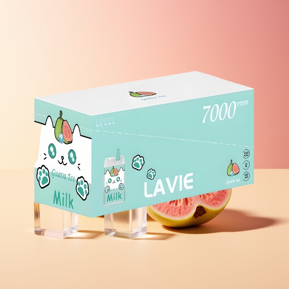 LAVIE Milk 7000 Pufov Dispozabil Vape Guava Led 16ML 600mAh