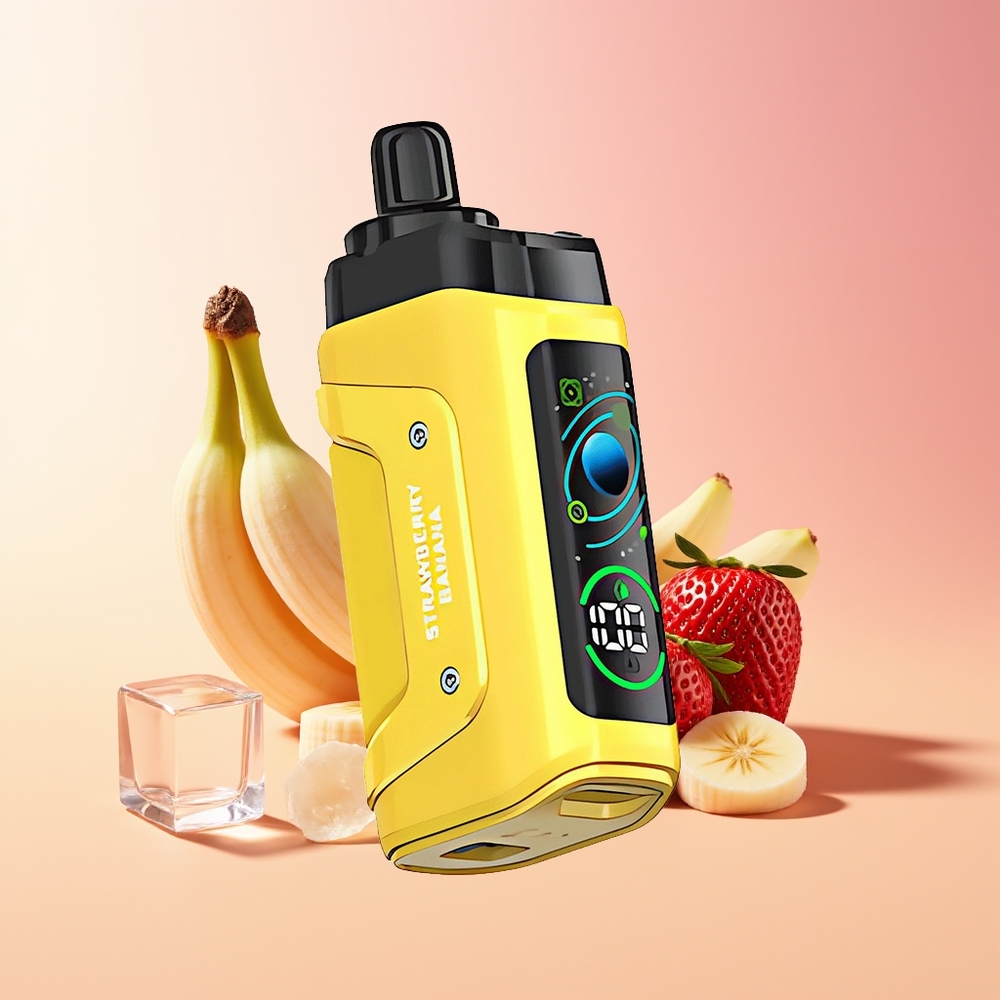 Razz Bar 45000 Pofov Mehansko Tuljavje Jagoda Banana Tip-C Polnjenje