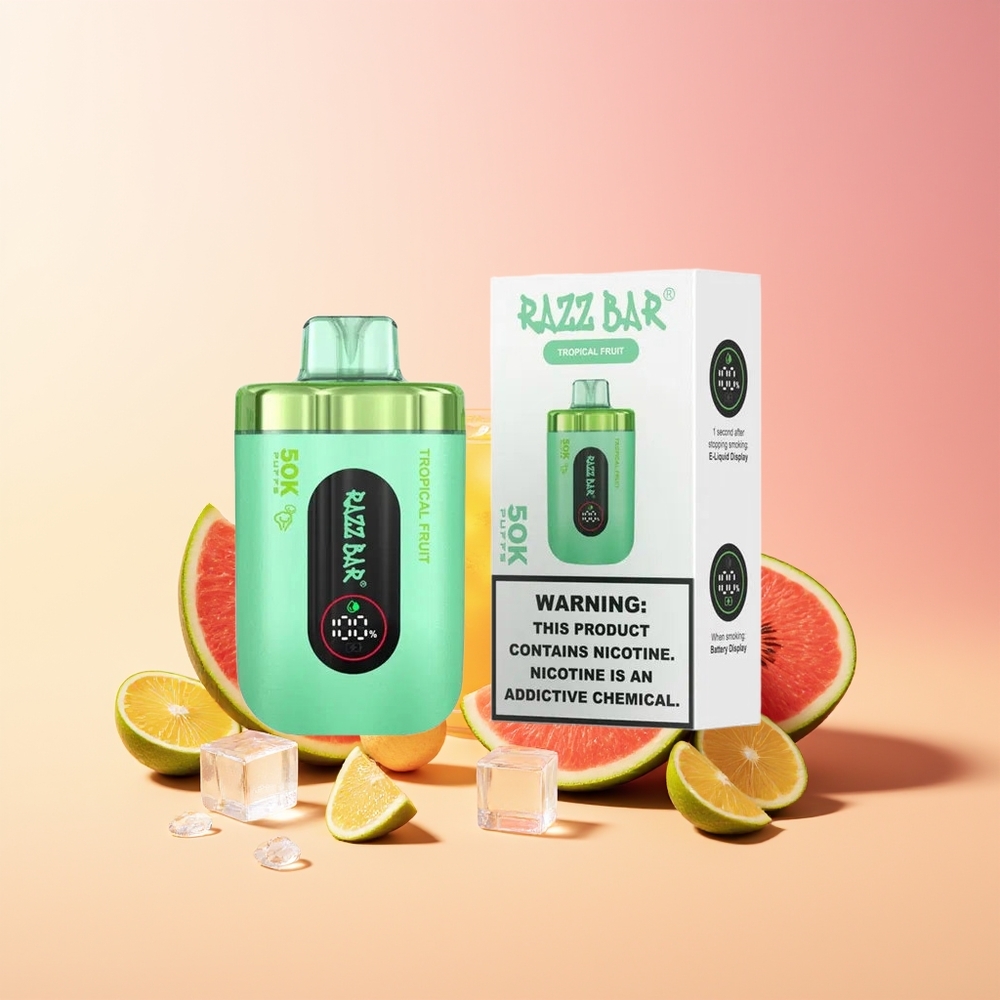 Razz Bar 50K Tropsko Sadje 1.0 Ohm 2% Nikotin