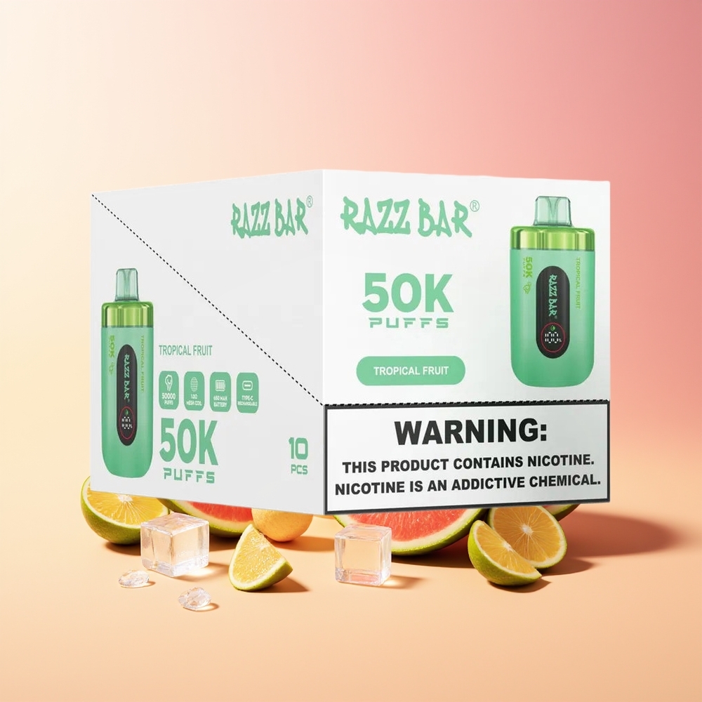 Razz Bar 50K Tropsko Sadje 1.0 Ohm 2% Nikotin