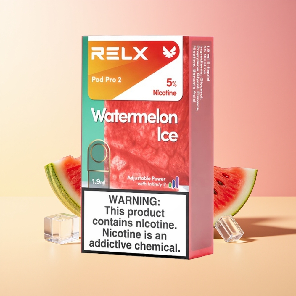 RELX Pod Pro 2 600 pufov 1,9ml Lubenica Led